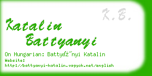 katalin battyanyi business card